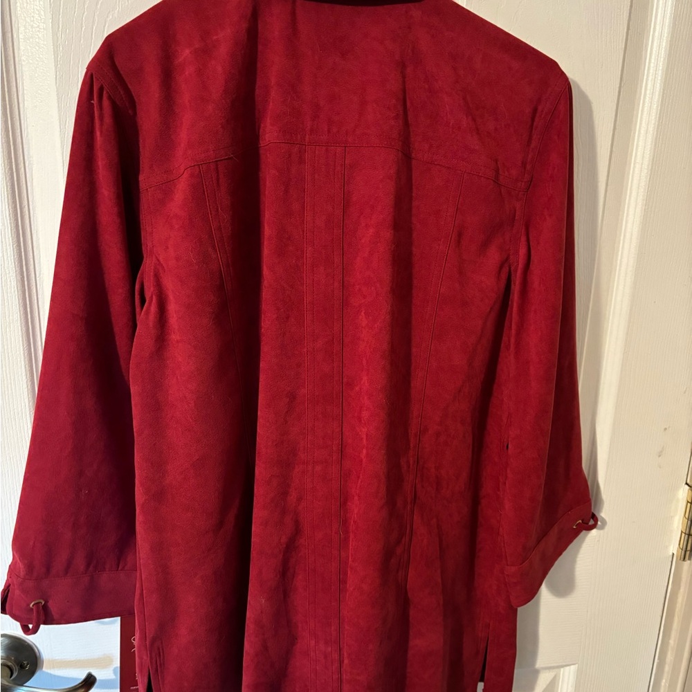 JM Collection Women’s Crimson Shirt NEW - Picture 4 of 5